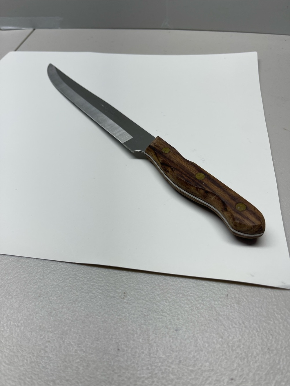 Vintage Lifetime Cutlery Jet Cut D400 Chef Knife, Made in Japan, 8” Stainless